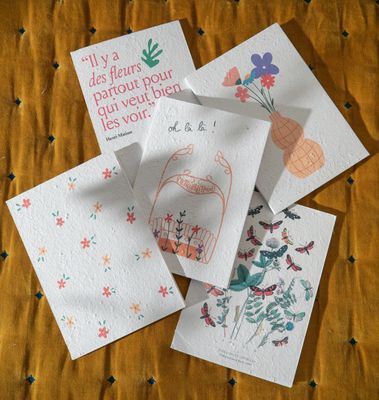 Collection de cadeaux à planter Papier Fleur